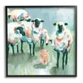 thumbnail image 1 of Stupell Industries Piglet in Flock of Sheep Adorable Farm Animal Animals & Insects Painting Black Framed Art Print Wall Art, 12 x 12, 1 of 7