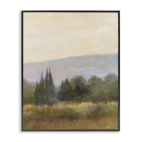 Stupell Industries Traditional Pilgrimage Landscape View Black Framed Giclee Art, 24 x 30, by Julia Purinton