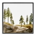 thumbnail image 1 of Stupell Industries Pine Tree Forest Watercolor Landscape Painting Black Framed Art Print Wall Art, 24 x 24, 1 of 9