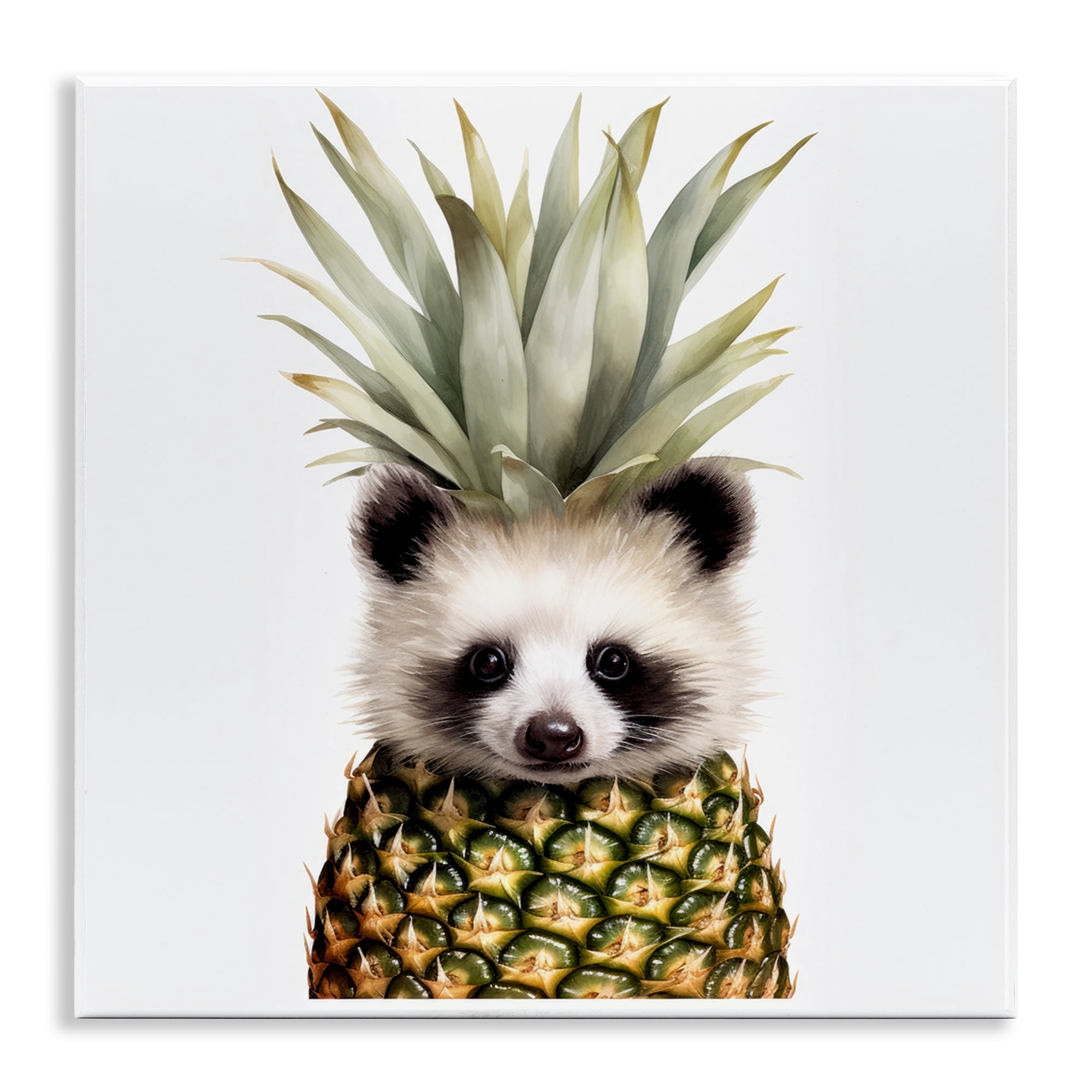 Stupell Industries Pineapple Panda Cub Wall Plaque Art, design by Lazar Studio