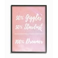 thumbnail image 1 of Stupell Industries Pink Atmosphere Giggles Stardust Dreamer Space Typography Painting Black Framed Art Print Wall Art, 16 x 20, 1 of 6