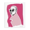 thumbnail image 1 of Stupell Industries Modern Pink Attitude Fashion Portrait Canvas Art, 16 x 20, by Simone Elum, 1 of 8