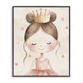 thumbnail image 1 of Stupell Industries Cottage Pink Ballerina in Crown Black Framed Giclee Art, 11 x 14, by Creative Studio, 1 of 8