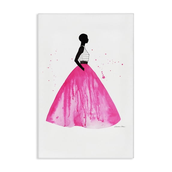 Stupell Industries Contemporary Pink Ballgown Skirt Canvas Art, 20 x 30, by Simone Elum