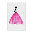 thumbnail image 1 of Stupell Industries Pink Ballgown Skirt Canvas Wall Art design by Simone Elum, 45 x 30, 1 of 7