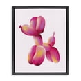 thumbnail image 1 of Stupell Industries Pink Balloon Dog Animals Painting Black Floater Framed Canvas Art Print Wall Art, 25 x 31, 1 of 10