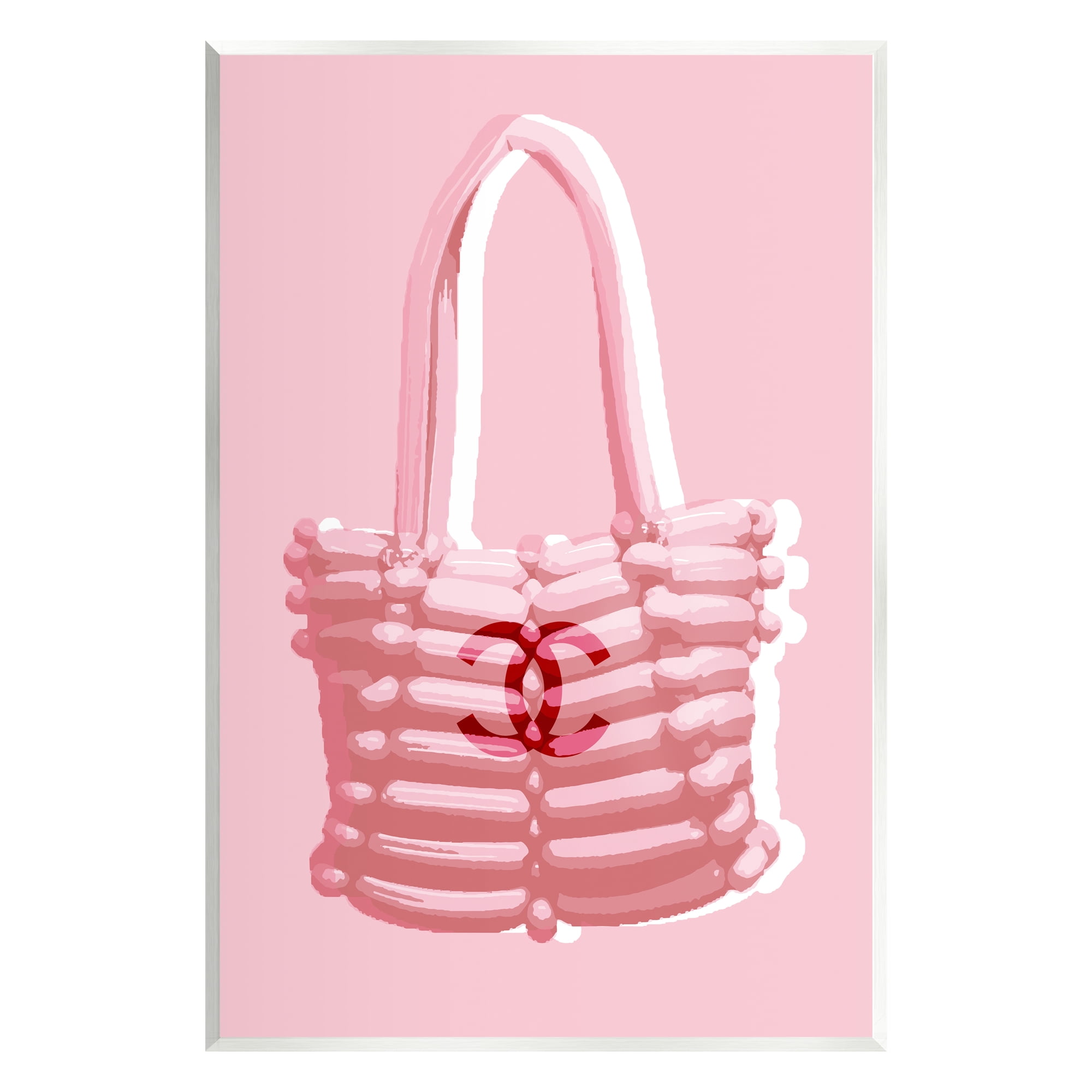 Stupell Industries Pink Balloon Purse Abstract Painting Unframed Art Print Wall Art, 13 x 19