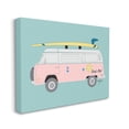 thumbnail image 1 of Stupell Industries Pink Beach Cruiser Van Summer Surf Illustration Canvas Wall Art by Mark Higden, 1 of 6