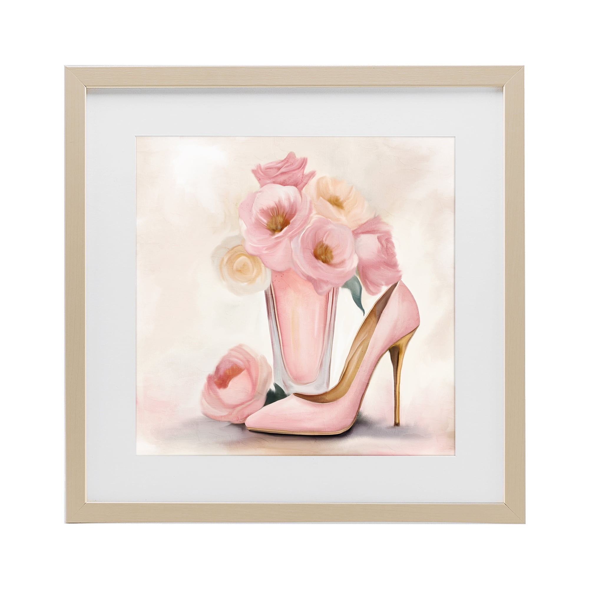 Stupell Industries Pink Beauty Bouquet Birch Framed Print Under Glass, design by Kim Allen
