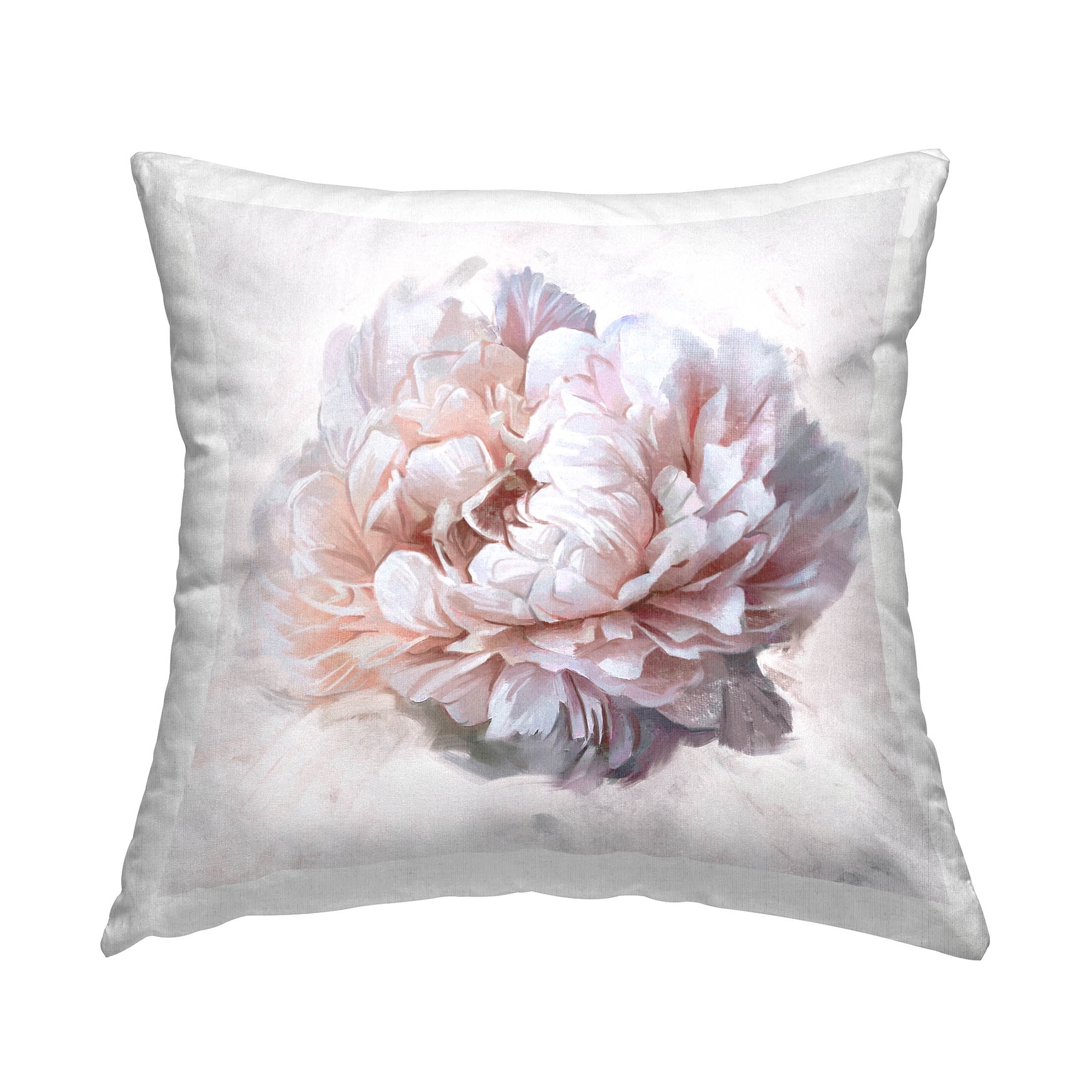 Stupell Industries Pink Blooming Peony Blossom Printed Throw Pillow Design by Ziwei Li