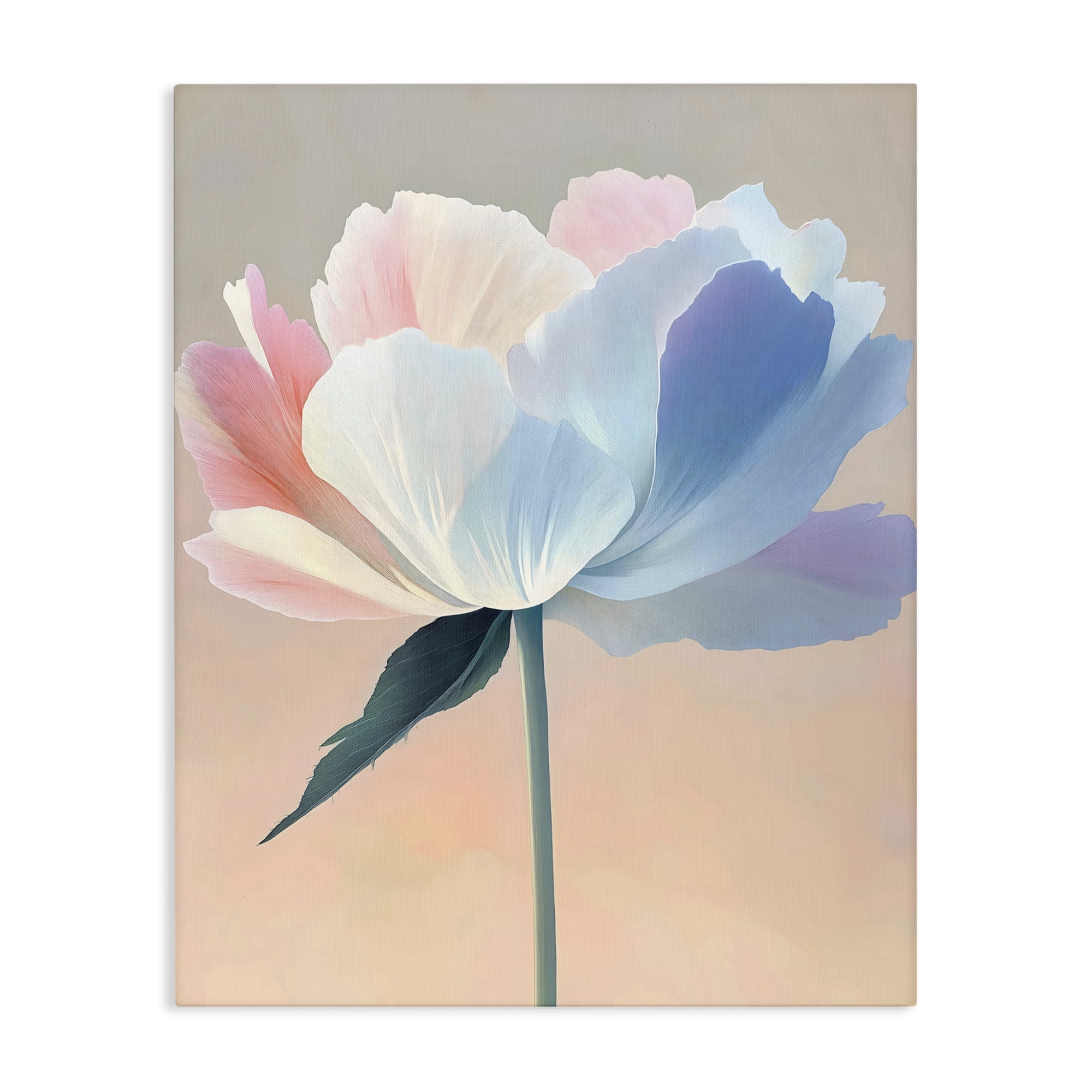 Stupell Industries Pink & Blue Flower Serenity Canvas Wall Art, design by The Prints Vibe