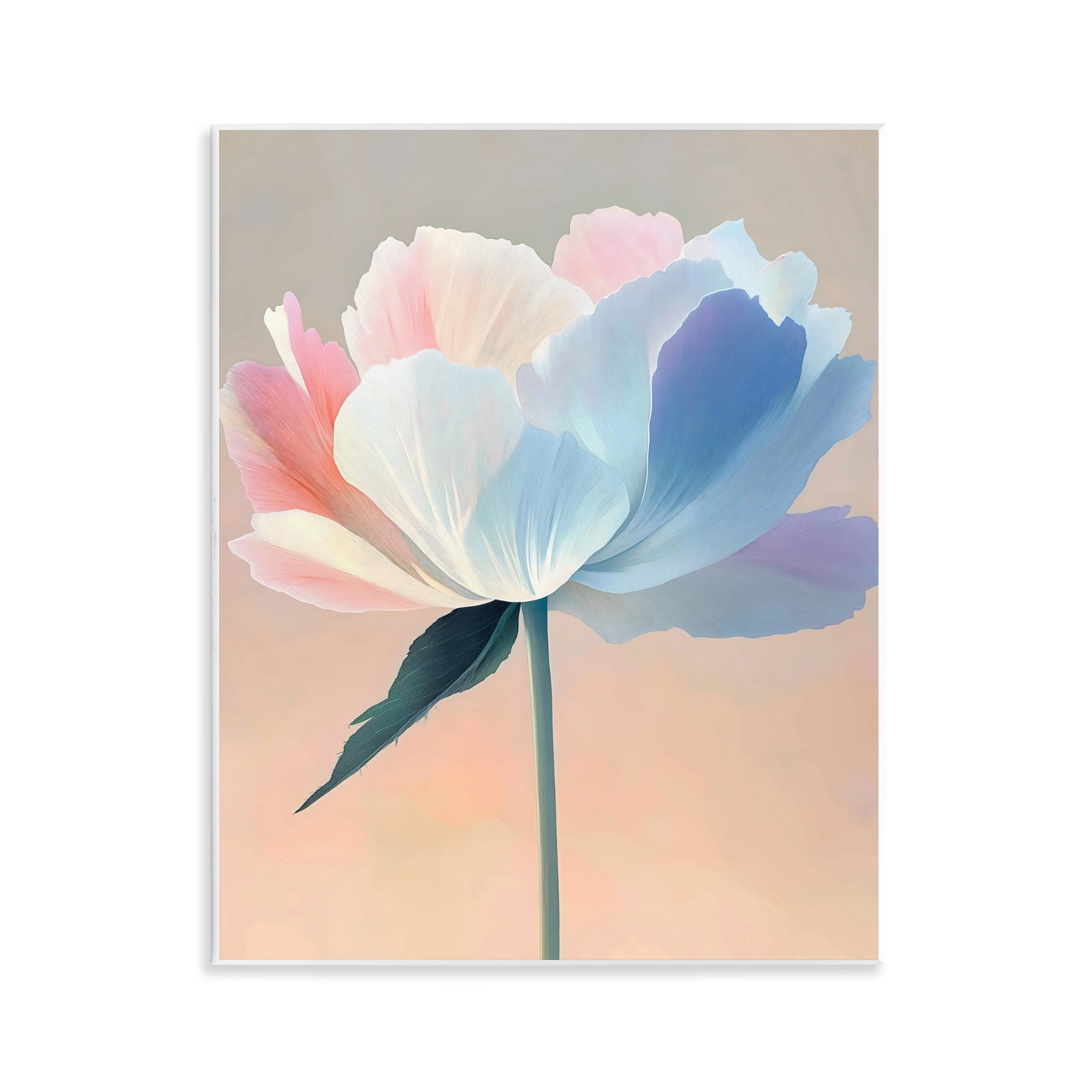 Stupell Industries Pink & Blue Flower Serenity Wall Plaque Art, design by The Prints Vibe