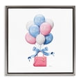 thumbnail image 1 of Stupell Industries Contemporary Pink & Blue Handbag Balloons Gray Floating Frame Canvas Art, 18 x 18, by Amanda Greenwood, 1 of 8