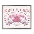 thumbnail image 1 of Stupell Industries Eclectic Pink Boho Butterfly Gray Floating Frame Canvas Art, 21 x 17, by Kim Allen, 1 of 8