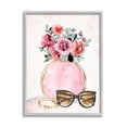 thumbnail image 1 of Stupell Industries Pink Bouquet & Sunglasses Botanical & Floral Painting Gray Framed Art Print Wall Art, 16 x 20, 1 of 9