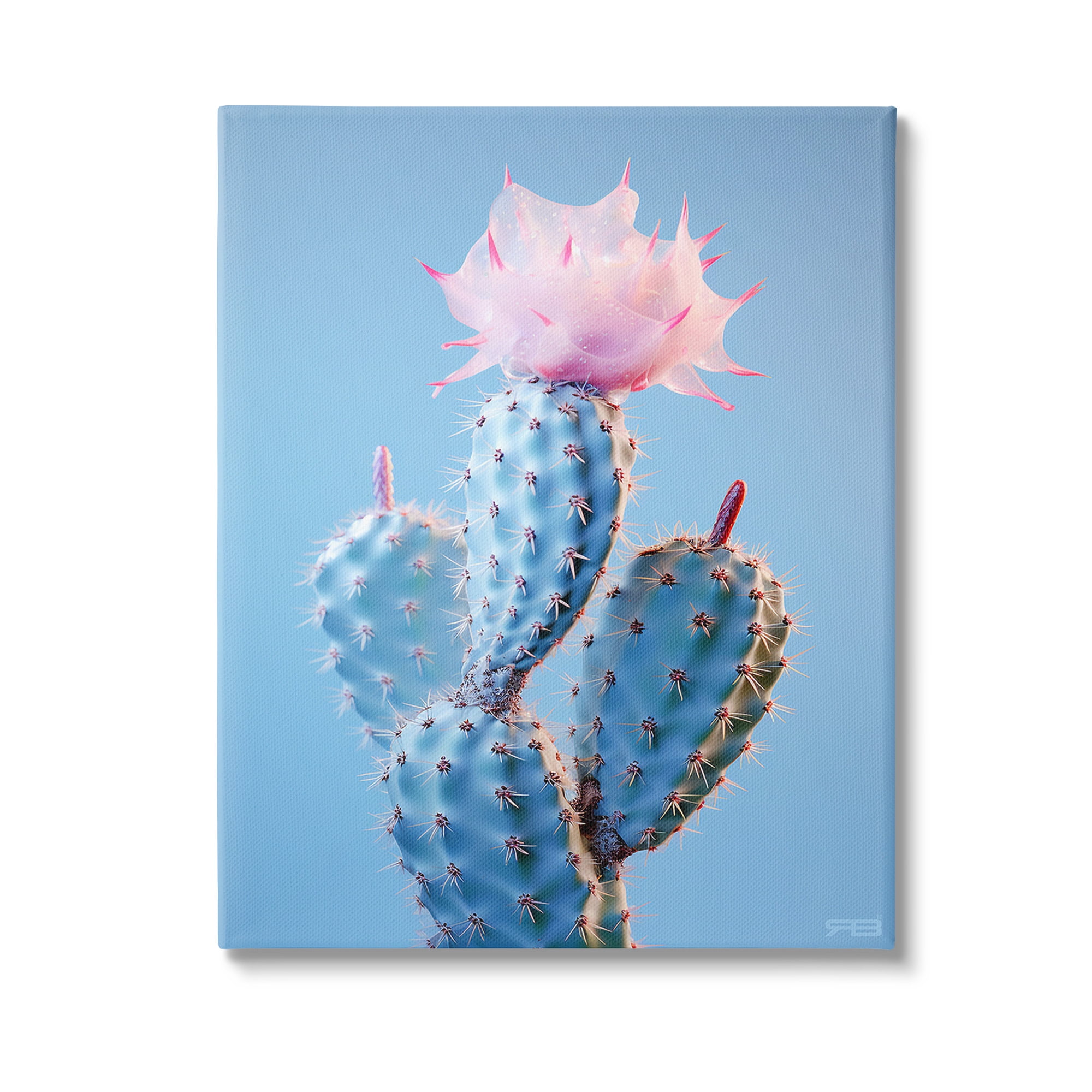Stupell Industries Pink Budding Cactus Flowers Botanical & Floral Painting Gallery Wrapped Canvas Art Print Wall Art, 36 x 48
