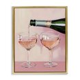 thumbnail image 1 of Stupell Industries Eclectic Pink Champagne Toast for Two Gold Floating Frame Canvas Art, 17 x 21, by The Prints Vibe, 1 of 8