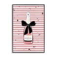 thumbnail image 1 of Stupell Industries Contemporary Pink Champagne on Stripes Black Framed Giclee Art, 12 x 18, by Martina Pavlova, 1 of 8