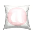 thumbnail image 1 of Stupell Industries Pink Circle Letter D Square Decorative Printed Throw Pillow, 18 x 18, 1 of 4
