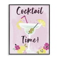 thumbnail image 1 of Stupell Industries Eclectic Pink Cocktail Time Black Framed Giclee Art, 11 x 14, by Angela Nickeas, 1 of 8