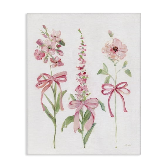 Stupell Industries Traditional Pink Cottage Floral Sprigs Canvas Art, 16 x 20, by Sally Swatland