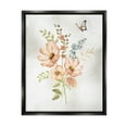 thumbnail image 1 of Stupell Industries Pink Daisies & Butterfly Botanical & Floral Painting Black Floater Framed Canvas Art Print Wall Art, 25 x 31, 1 of 10