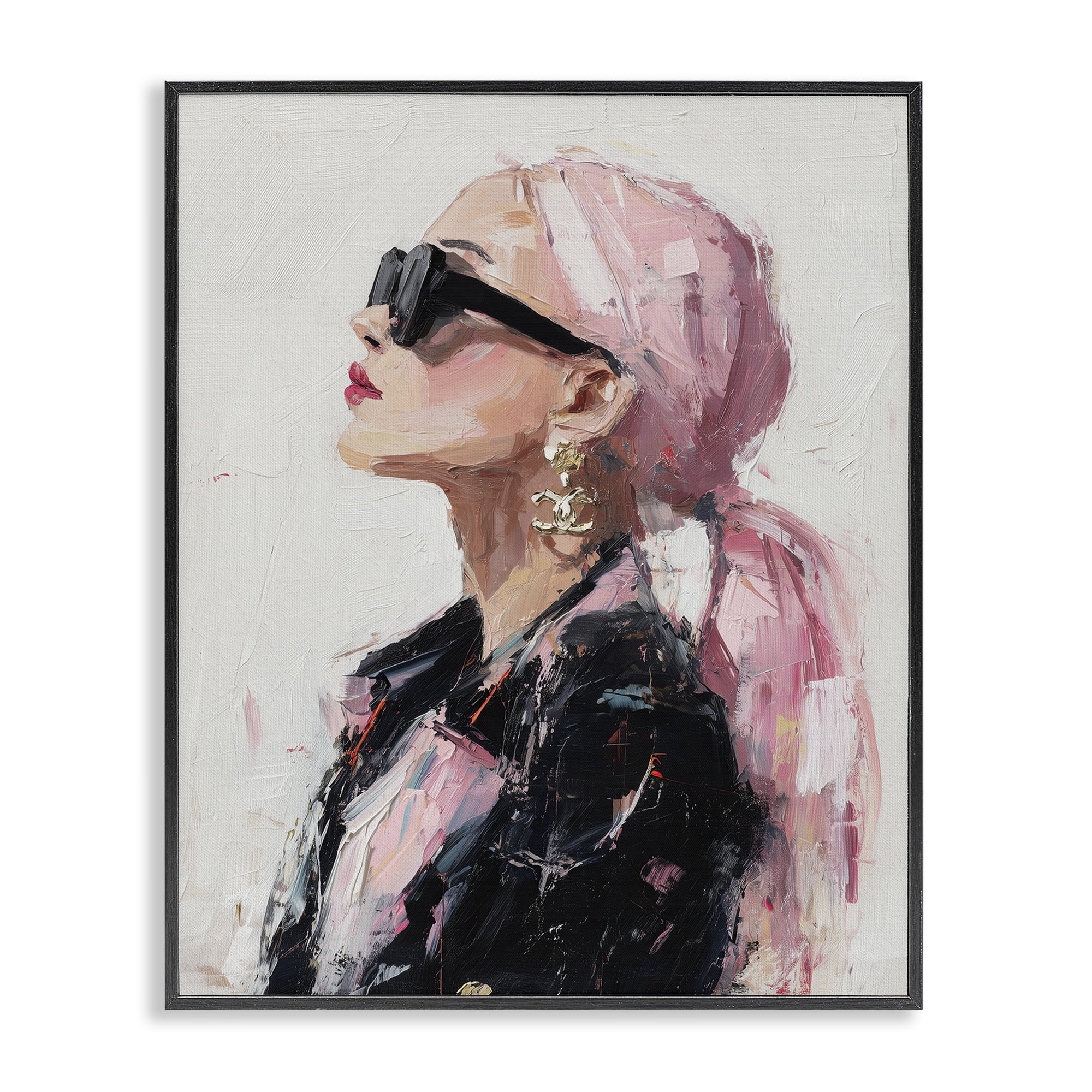 Stupell Industries Pink Daydream Impression Black Framed Giclee Art, design by Svetlana Aleynikova