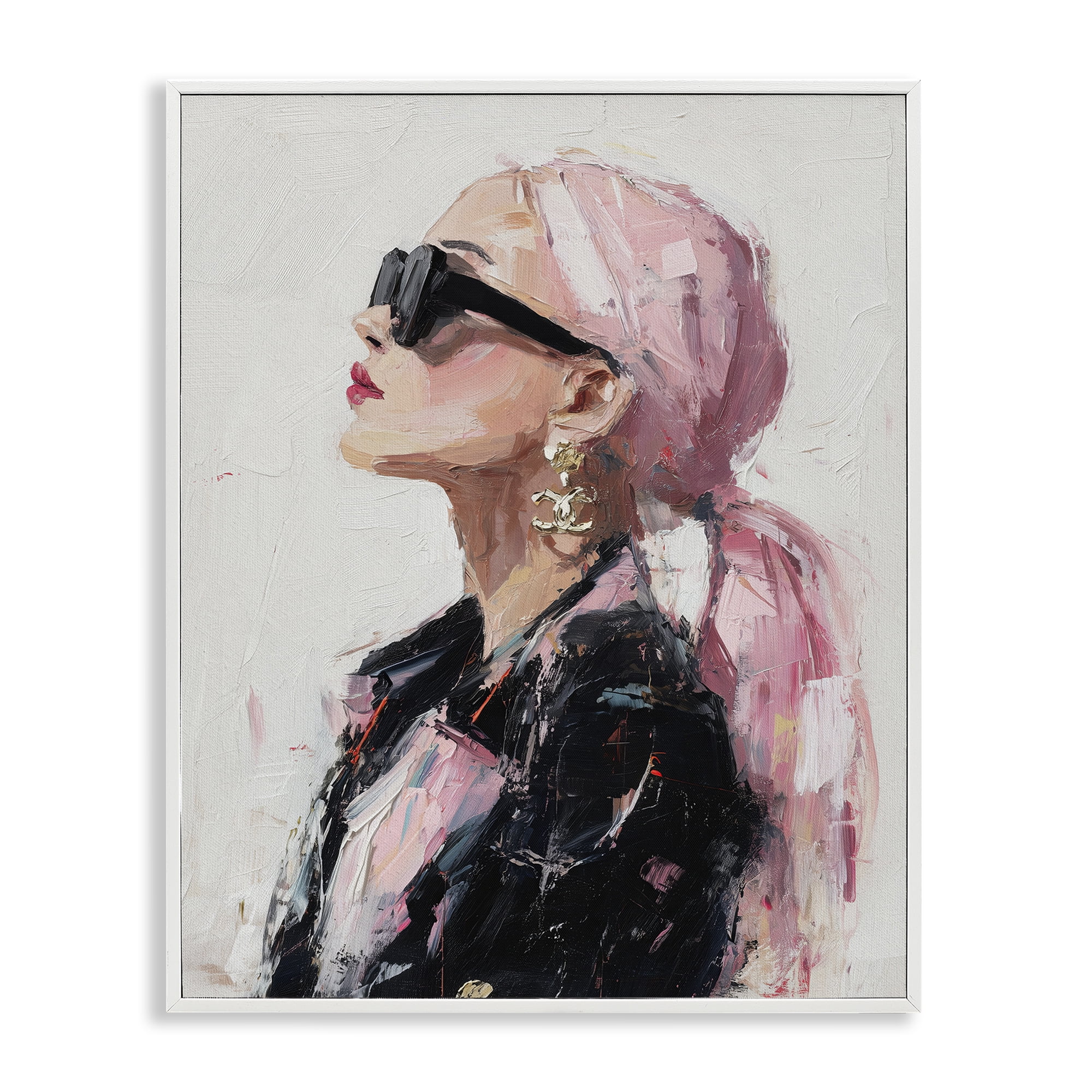 Stupell Industries Pink Daydream Impression White Framed Giclee Art, design by Svetlana Aleynikova