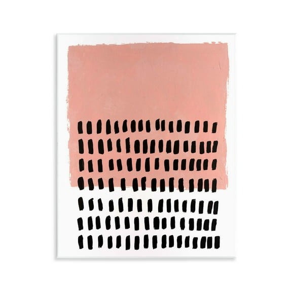 Stupell Industries Pink Dotted Pattern Abstract Painting Unframed Art Print Wall Art, 11 x 14