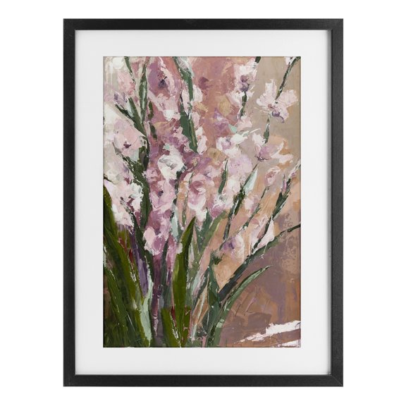 Stupell Industries Pink Fading Radiance Black Framed Print Under Glass design by Susan Pepe, 20 x 14