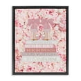 thumbnail image 1 of Stupell Industries Pink Fashion Heals with Glam Books and Rose Details Jet Black Framed Floating Canvas Wall Art, 16x20, by Amanda Greenwood, 1 of 5