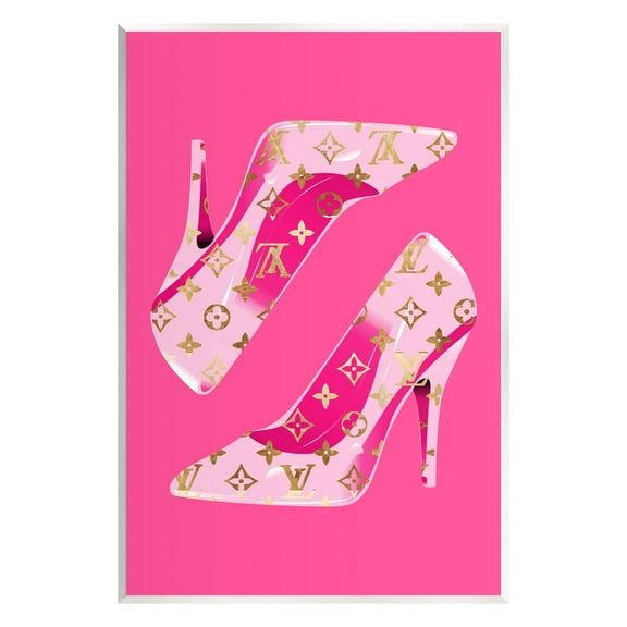 Stupell Industries Pink Fashion Heels Beauty & Fashion Painting Unframed Art Print Wall Art, 10 x 15