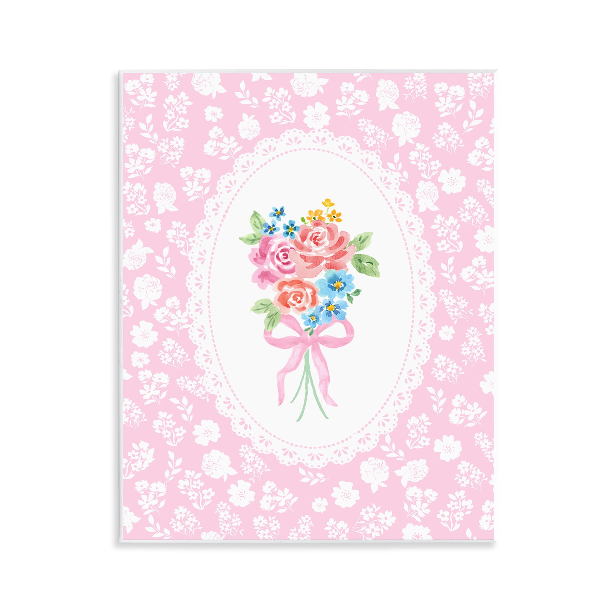 Stupell Industries Pink Feminine Bouquet Wall Plaque Art, design by Corinne Haig