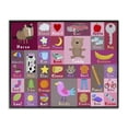 thumbnail image 1 of Stupell Industries Contemporary Pink First Words Black Framed Giclee Art, 30 x 24, by Carla Daly, 1 of 8