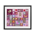 thumbnail image 1 of Stupell Industries Contemporary Pink First Words Black Framed Print Under Glass, 16 x 13, by Carla Daly, 1 of 8