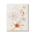 thumbnail image 1 of Stupell Industries Pink Floral Blossom Outline Petals Modern Design Canvas Wall Art, 24 x 30, Design by Ros Ruseva, 1 of 5