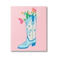 thumbnail image 1 of Stupell Industries Pink Floral Cowgirl Boot Botanical & Floral Painting Gallery Wrapped Canvas Art Print Wall Art, 24 x 30, 1 of 2