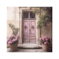 thumbnail image 1 of Stupell Industries Pink Floral Doorway Travel & Places Photography Gallery Wrapped Canvas Art Print Wall Art, 17 x 17, 1 of 8