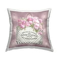 thumbnail image 1 of Stupell Industries Pink Floral Handbag Decorative Printed Throw Pillow, 18 x 18, 1 of 5