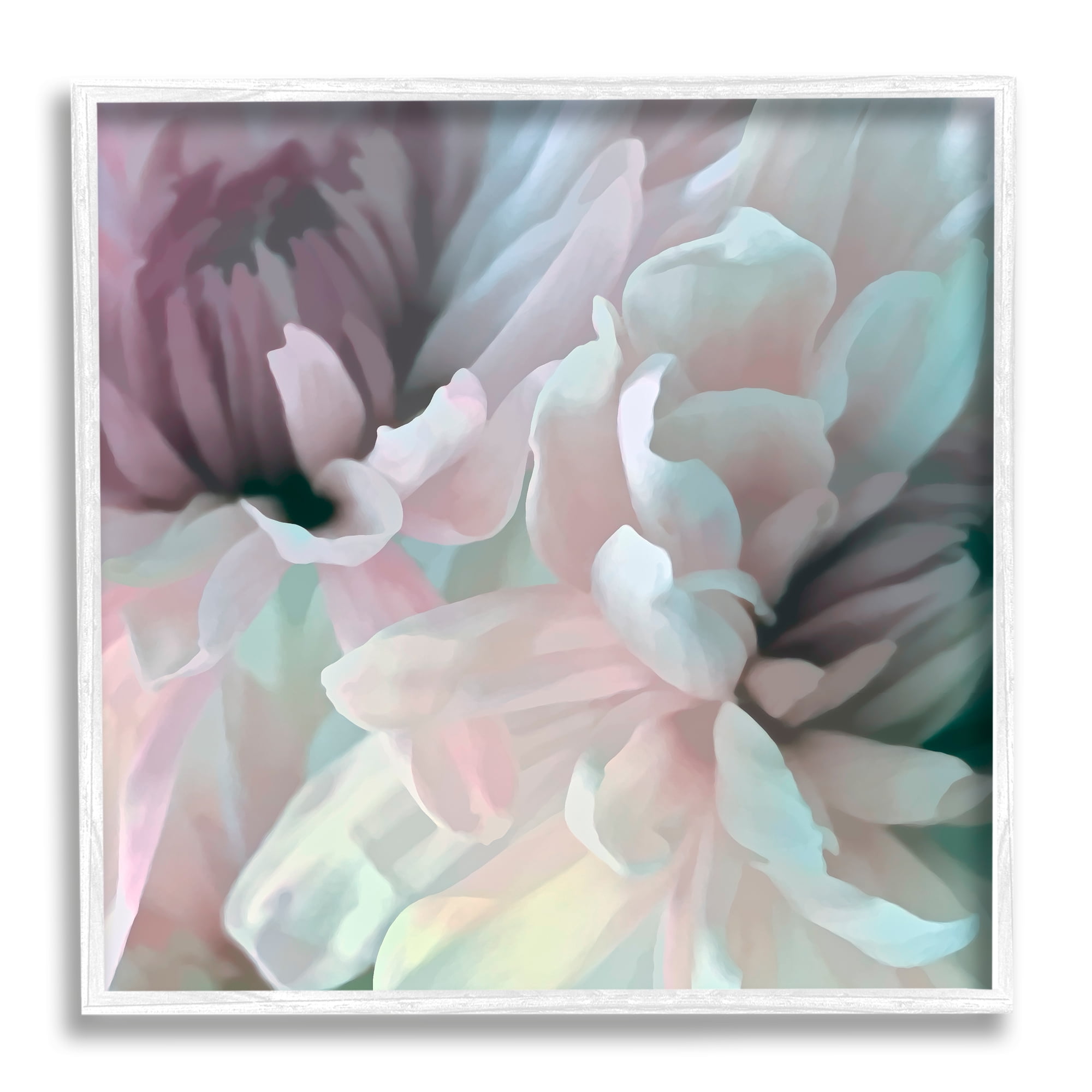 Stupell Industries Pink Floral Petal Study Blush Tone Flowers, 12 x 12, Designed by David Pollard