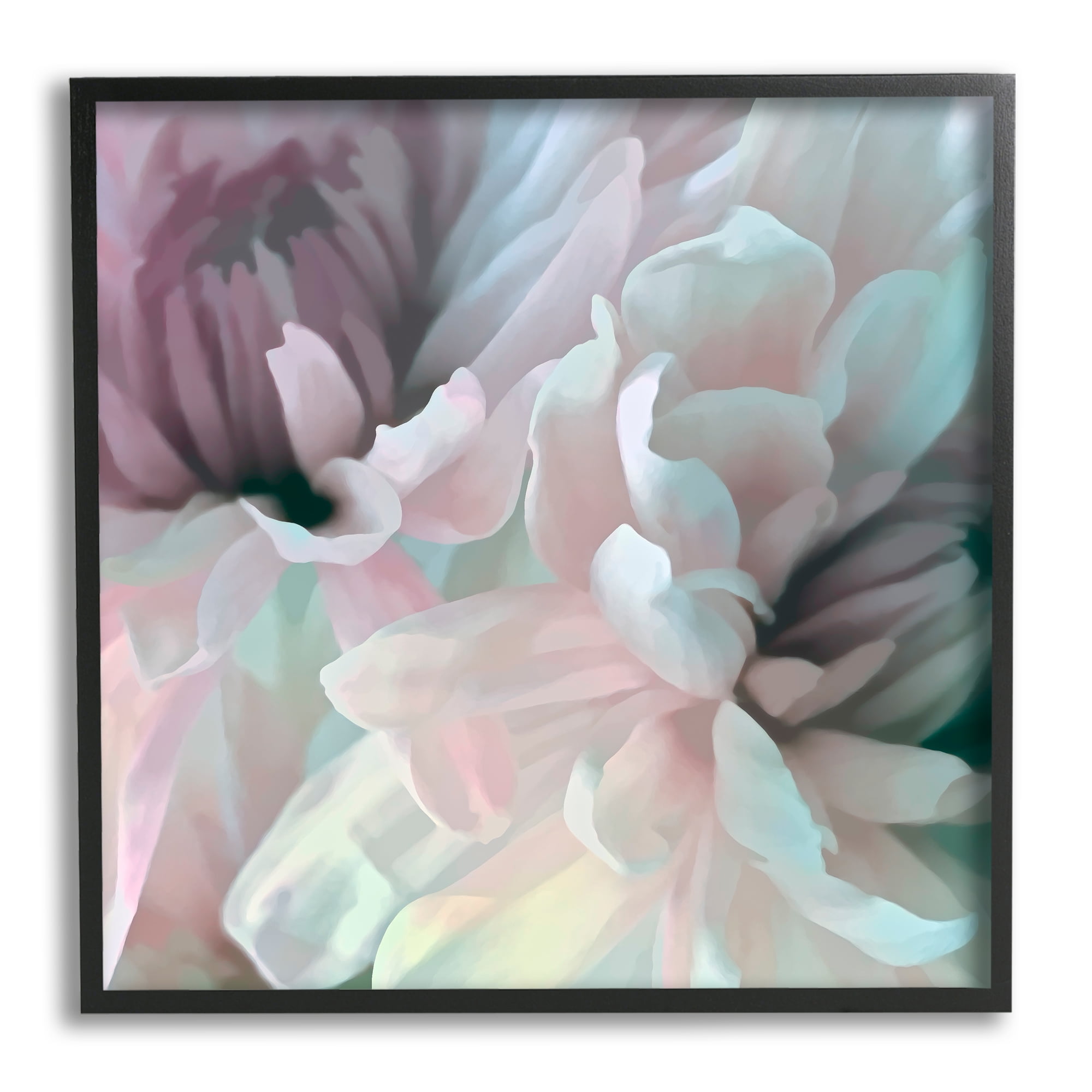 Stupell Industries Pink Floral Petal Study Blush Tone Flowers, 24 x 24, Designed by David Pollard