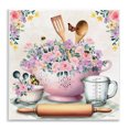 thumbnail image 1 of Stupell Industries Pink Florals & Utensils Food & Beverage Painting Unframed Art Print Wall Art, 12 x 12, 1 of 8