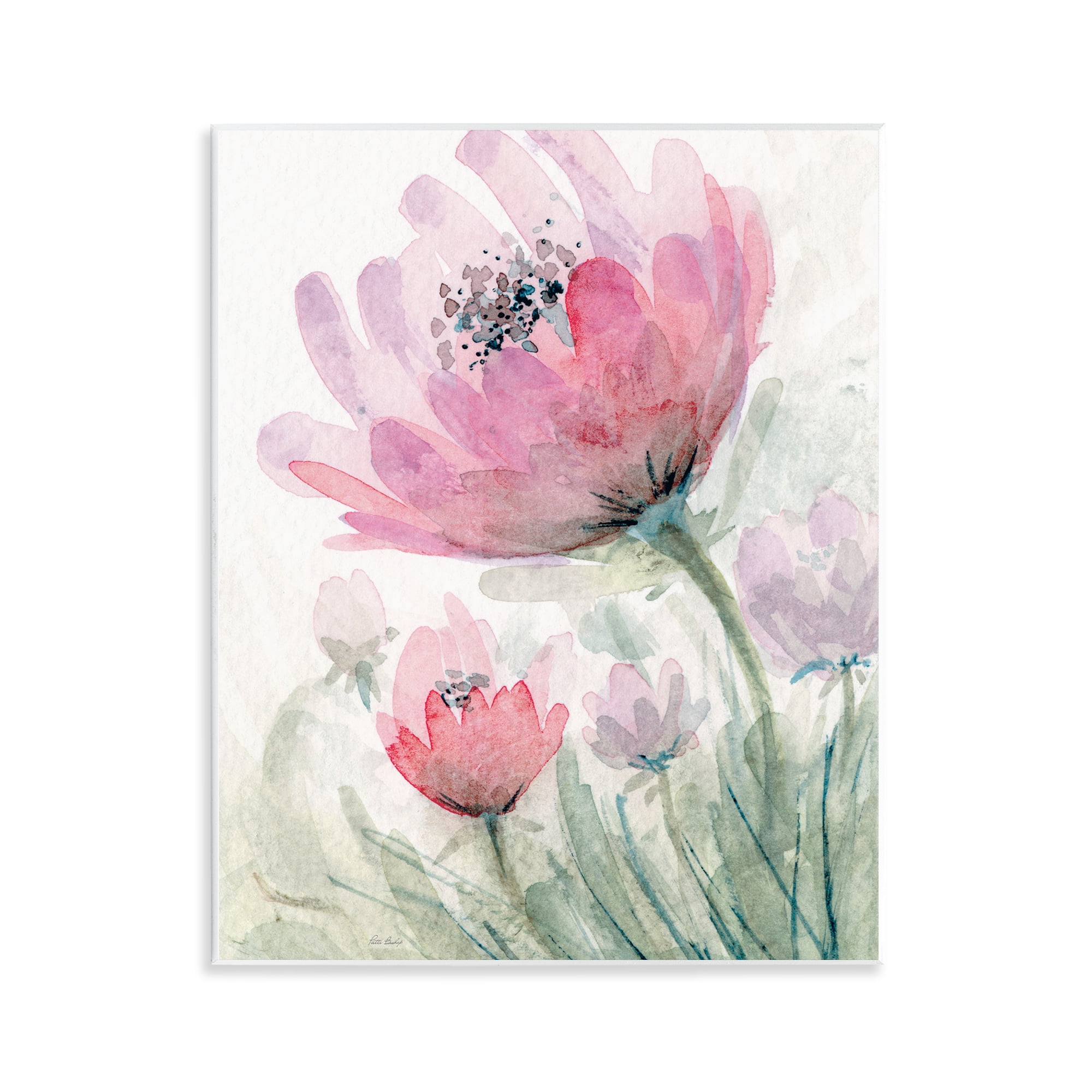 Stupell Industries Pink Flower Blossoms Wall Plaque Art, design by Patti Bishop