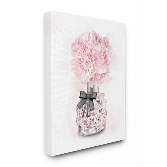Stupell Industries Pink Flower Perfume Glam Fashion Design Canvas Wall Art by Ziwei Li