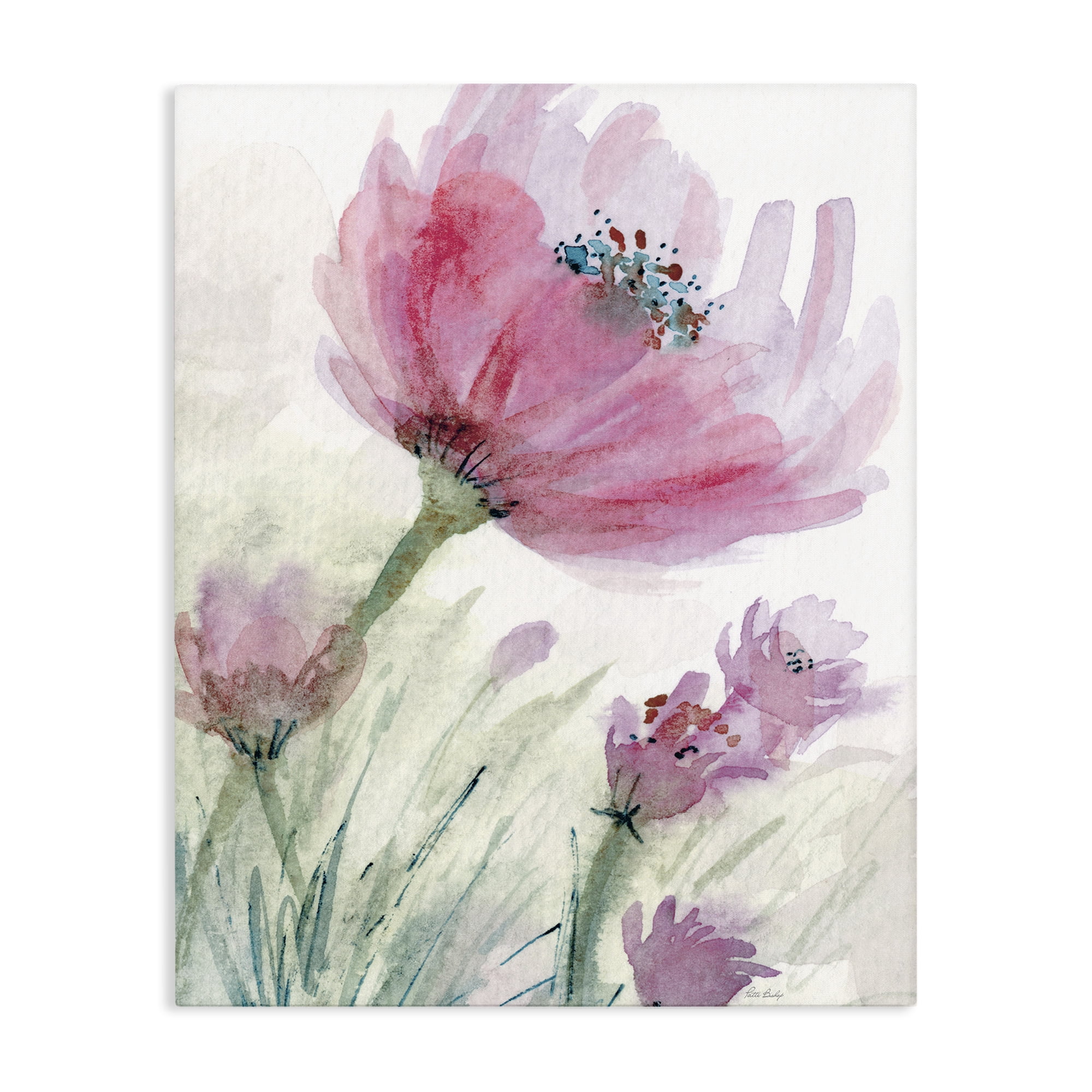 Stupell Industries Pink Flower & Speckled Stamen Canvas Wall Art, design by Patti Bishop