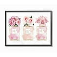 thumbnail image 1 of Stupell Industries Pink Flowers And Perfumes Glam Fashion Watercolor Design Framed Wall Art by Amanda Greenwood, 1 of 8