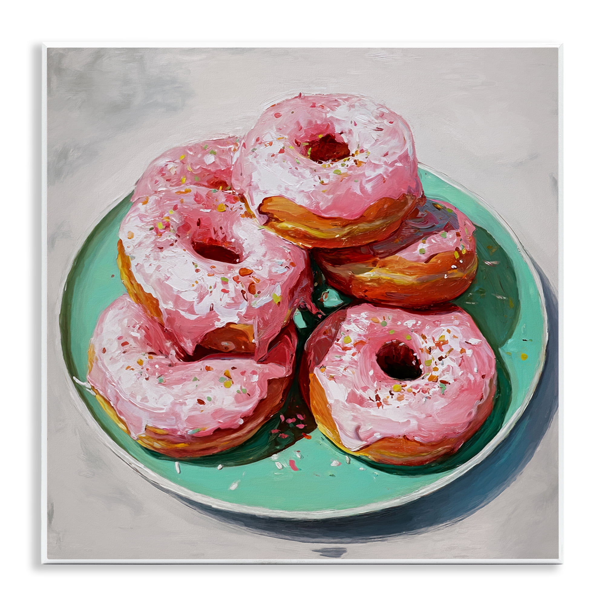 Stupell Industries Pink Frosted Donuts Wall Plaque Art, design by Tina LeCour