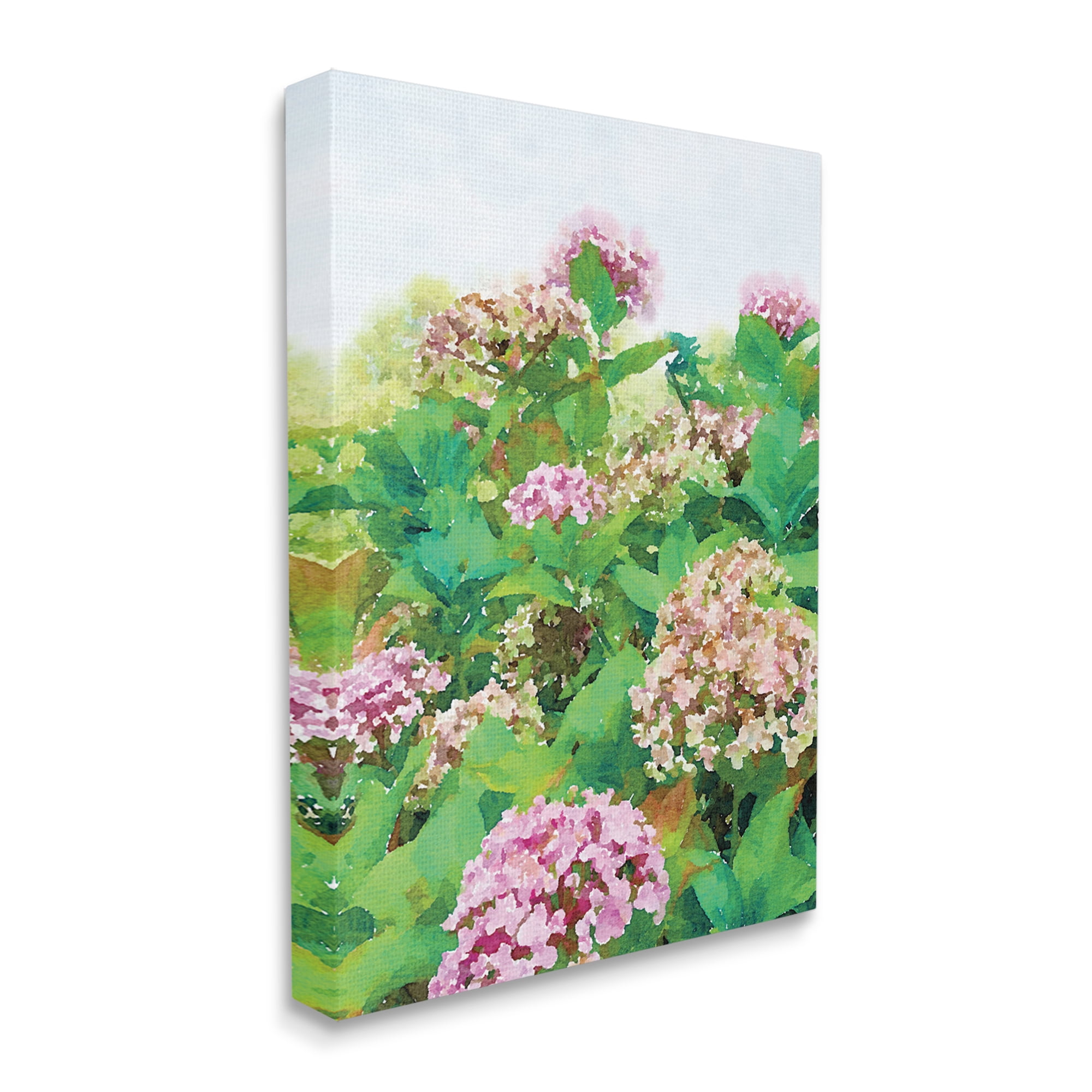 Stupell Industries Pink Geranium Bushes In Field Clear Sky, 30 x 40, Designed by Emily Navas