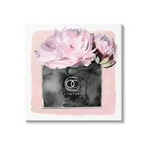 Stupell Industries Pink Glam Blossom Fashion Couture Vase Graphic Art Gallery Wrapped Canvas Print Wall Art, Design by Jennifer Paxton Parker