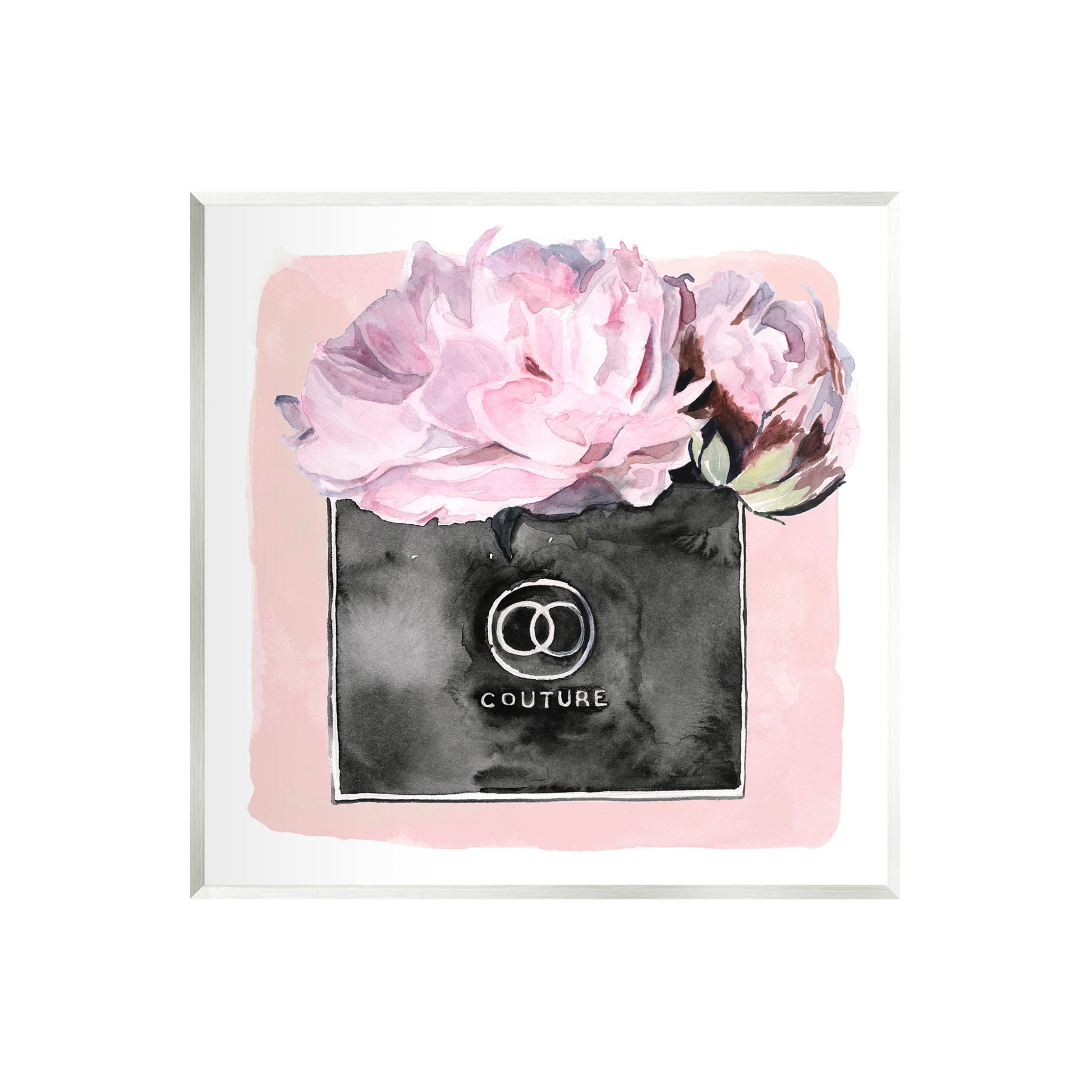 Stupell Industries Pink Glam Blossom Fashion Couture Vase Graphic Art Unframed Art Print Wall Art, Design by Jennifer Paxton Parker